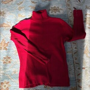 Croft & Barrow Bold Red Knit Top XXL
